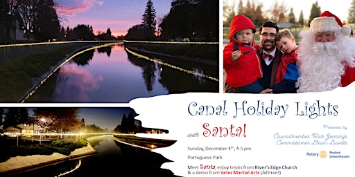 Pocket Canal Holiday Lights with Santa!