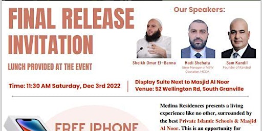 Final Release Invitation:  Medina Residence Apartments South Granville
