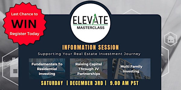 Savvy Investor Presents: Elevate Masterclass Information Session