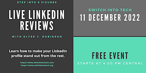 Live LinkedIn Reviews - 12/11/2022