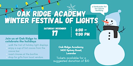 Oak Ridge Academy Winter Festival of Lights