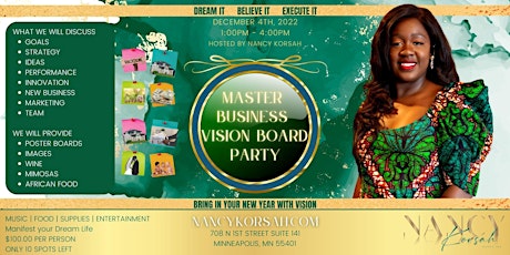 Master Business Vision Board Party