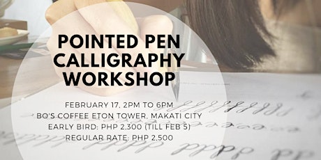 BEGINNER'S WORKSHOP: POINTED PEN CALLIGRAPHY primary image