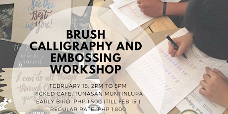 Brush Calligraphy and Embossing Workshop primary image