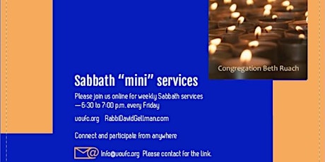 Online Shabbat Service