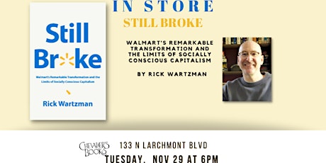 Book Talk! STILL BROKE by Rick Wartzman