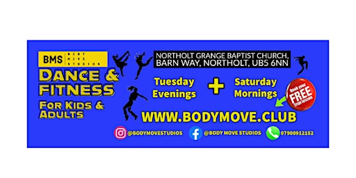 Dance & Fitness Class for Kids and Adults  (First Session FREE)