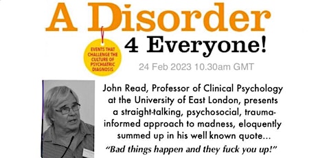 An AD4E Workshop with Dr John Read, Professor of Psychology at UEL
