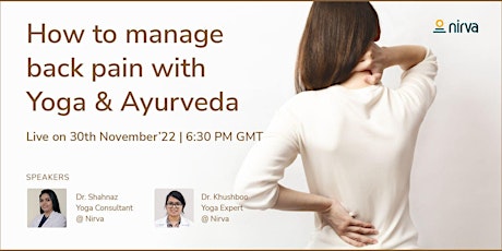 How to manage Back Pain with Yoga and Ayurveda
