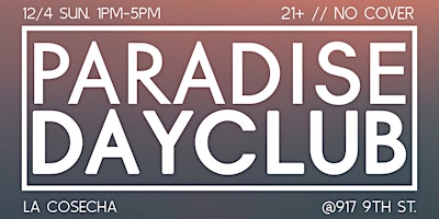 Imagem principal de PARADISE DAYCLUB