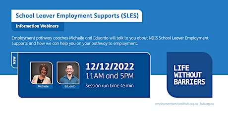 School Leaver Employment Supports (SLES) - Info Webinar (NSW)