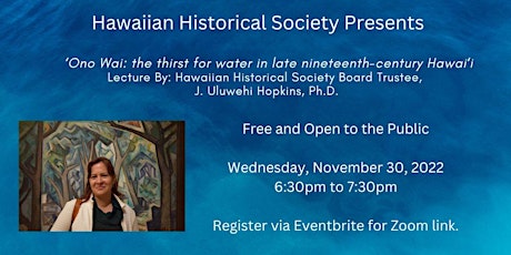 Hawaiian Historical Society Lecture Series