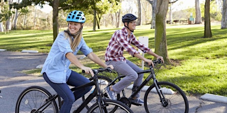 A bike tour in the park