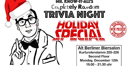 Mr. Know-It-All's Completely Random Trivia Night - Holiday Special