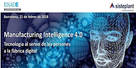 Imagen principal de Encuentro Manufacturing Intelligence 4.0 - Barcelona