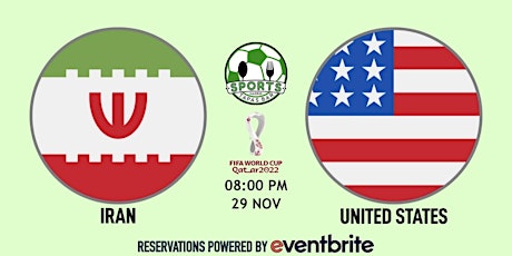 Iran v United States | World Cup Qatar 2022 - NFL Madrid Tapas Bar