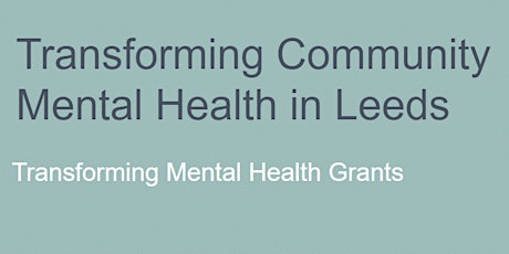 Transforming Mental Health Grants: Launch