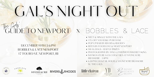 Gals' Guide to Newport x Bobbles & Lace // Gal's Night Out Meet & Greet