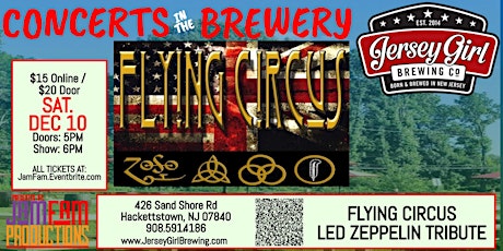 FLYING CIRCUS: Tribute to Led Zeppelin @ Jersey Girl Brewing