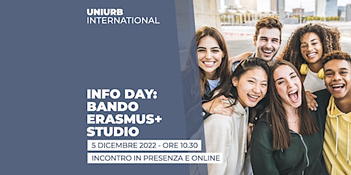 INFO DAY BANDO ERASMUS+ STUDIO 2023/2024