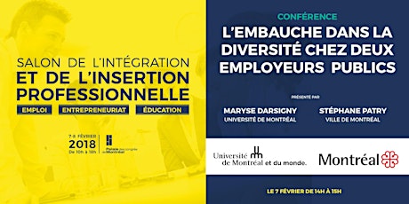 L'embauche dans la diversité chez les employeurs publiques - Espace Ateliers et Conférences du SIIP 2018 primary image