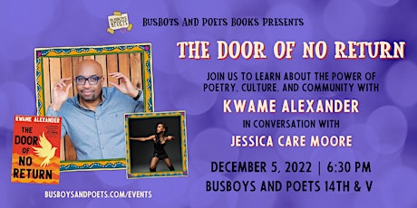THE DOOR OF NO RETURN | A Busboys and Poets  Books Presentation