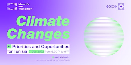 Climate changes : Priorities and Opportunities for Tunisia