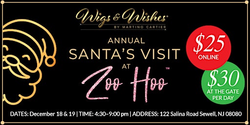 WIGS and WISHES Annual Christmas Light Spectacular and Visit with Santa