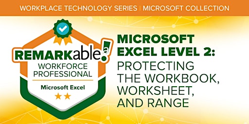 Microsoft Excel Level2: Protecting the Workbook, Worksheet & Range| 12.7.22