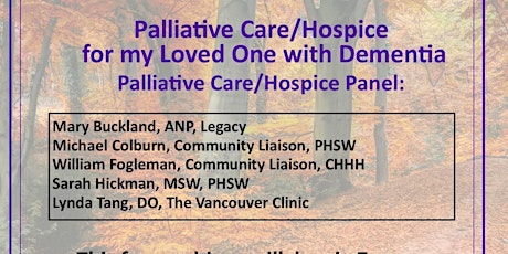 Palliative Care/Hospice for my Loved One with Dementia