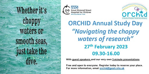 ORCHID Annual Research Study Day 2023, Great Ormond Street Hospital
