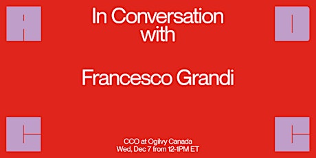 In Conversation with... Francesco Grandi