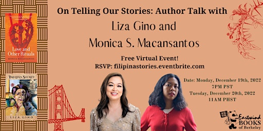 "On Telling Our Stories": Authors Talk w/ Liza Gino & Monica S. Macansantos