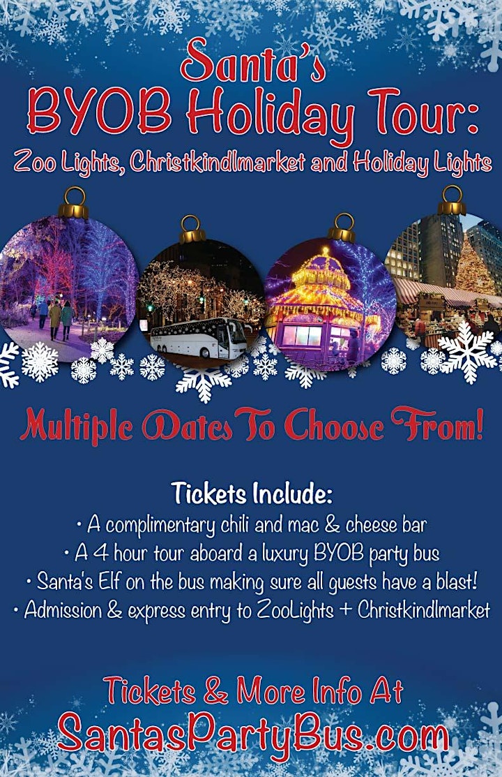 Santa's BYOB Holiday Tour: ZooLights, Christkindlmarket and Holiday Lights! image