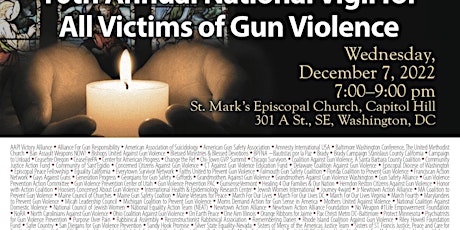 Members of Congress-10th Annual Nat. Vigil for All Victims of Gun Violence