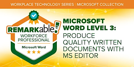 Microsoft Word Level 3: Using the MS Editor | 12.12.22