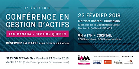 Conférence En Gestion D'actifs / IAM Canada - Section Québec primary image