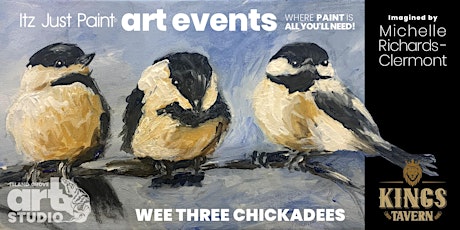 We Three Chickadees Social Painting