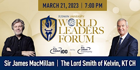 2023 World Leaders Forum: Sir James MacMillan & The Lord Smith of Kelvin