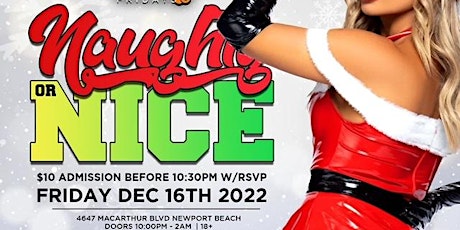 College Fridays "Naughty or Nice" inside Legacy Night Club 18+ PARTY