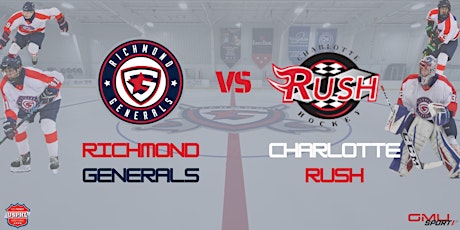 Image principale de Richmond Generals vs Charlotte Rush - Elite and Premier