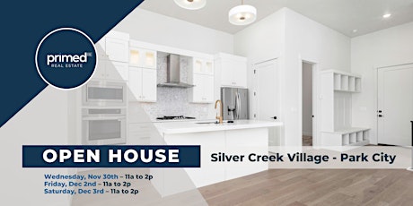 Open House in Silver Creek Village in Park City Utah!