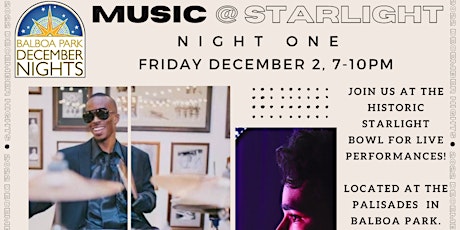 December Nights @ Starlight: Live Music & Performances (FREE SHOW)