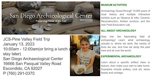 JCS-Pine Valley San Diego Archaeological Center January 13, 2023