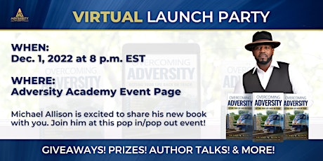 Virtual Launch Party for Overcoming Adversity: Getting Back on Track