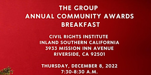 The GROUP Community Awards Breakfast