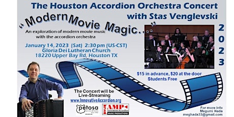The Houston Accordion Orchestra Concert with Stas Venglevski