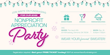 Nonprofit Appreciation Party (Edmond/OKC) hosted by Write On Fundraising