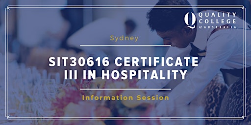 Certificate III in Hospitality - Sydney Information Session