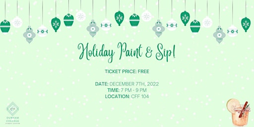5 Days of Holi-yays! - Holiday Paint & Sip!